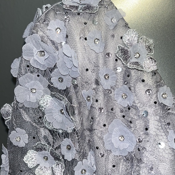 Max Duggal 67387 FLORAL EMBELLISHED LACE A-LINE COCKTAIL DRESS NWT size 12 - Picture 13 of 17